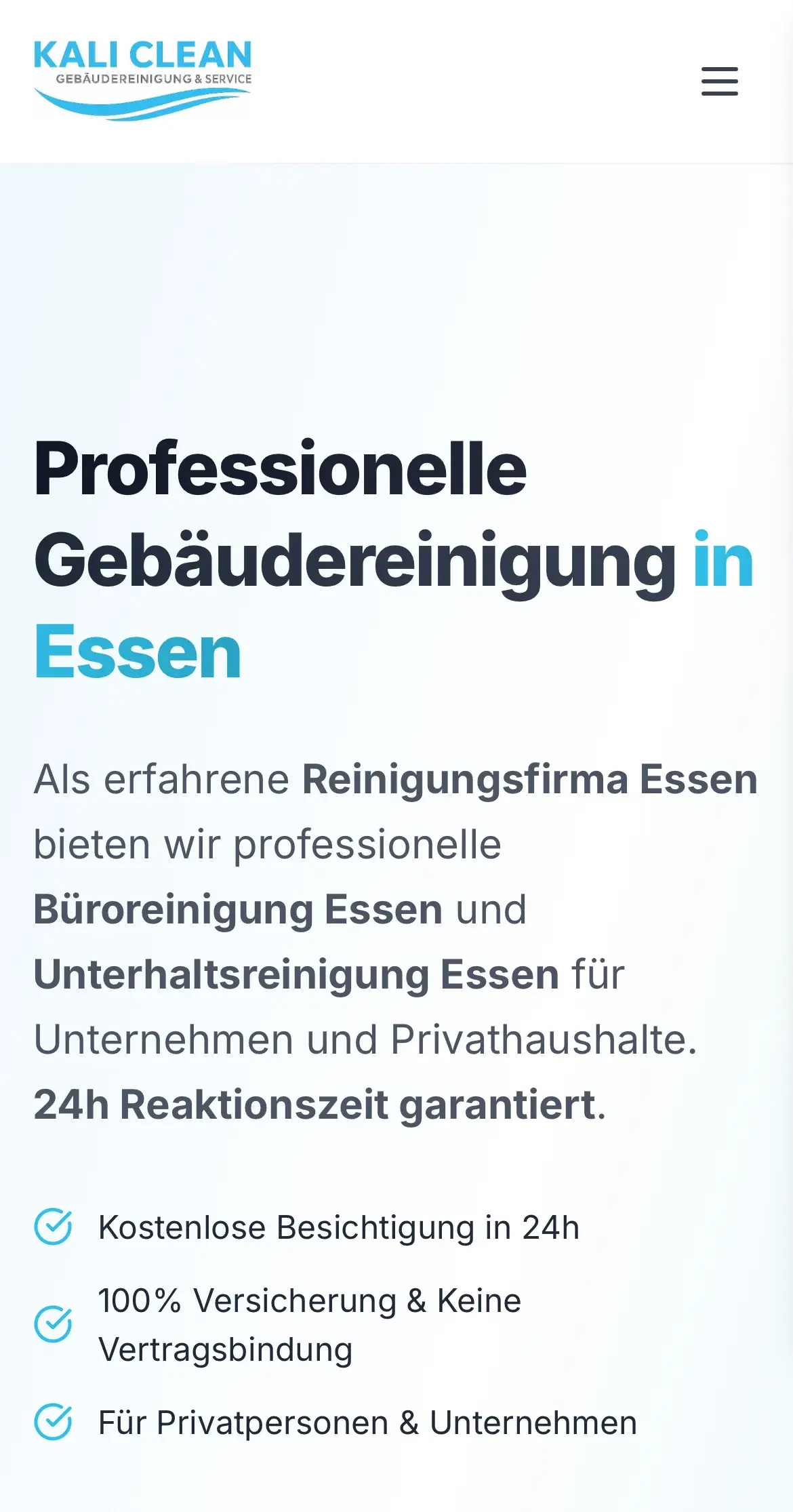 Mobile Ansicht von Kali Clean Gebäudereinigung