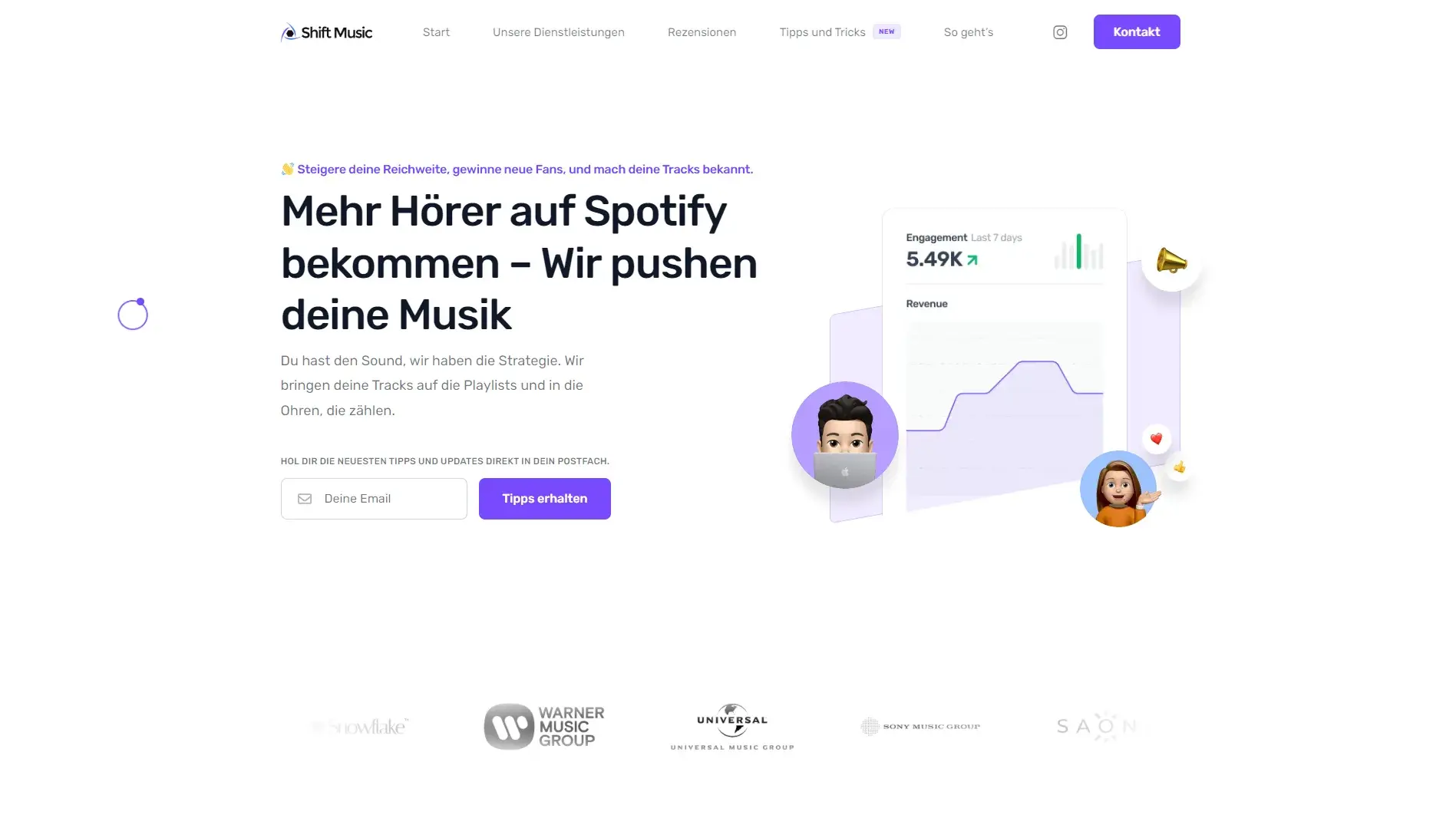 ShiftMusic – Musikplattform