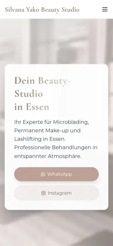Silvana Yako Beautystudio Mobile Website