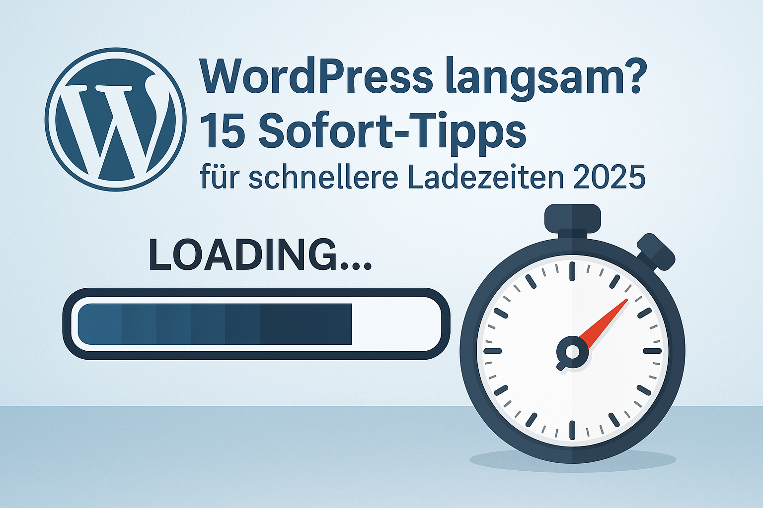 WordPress langsam? 15 Sofort-Tipps für schnellere Ladezeiten 2025