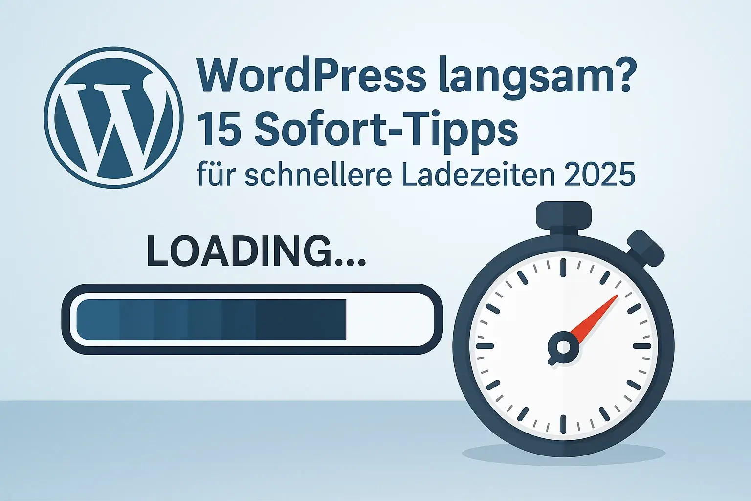 WordPress langsam? 15 Sofort-Tipps für schnellere Ladezeiten 2025