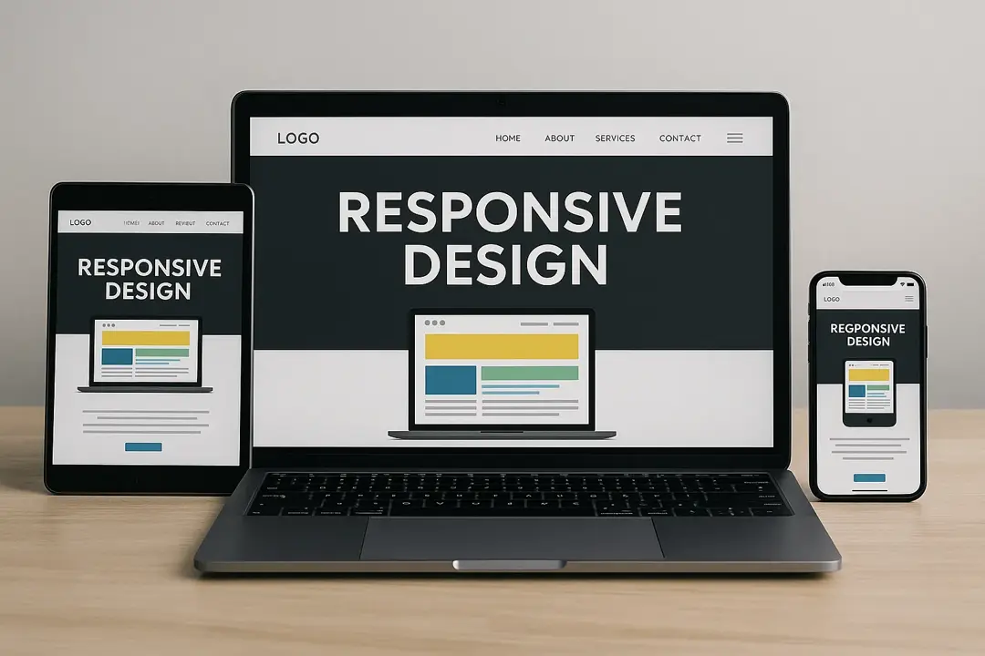 Responsive Webdesign - Darstellung auf Desktop, Tablet und Smartphone