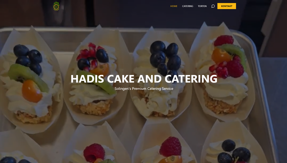 Hadis Cake & Catering – Webdesign Referenz von Alunah
