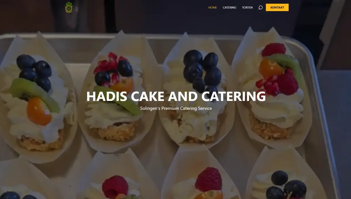 Hadis Cake & Catering – Webdesign Referenz von Alunah