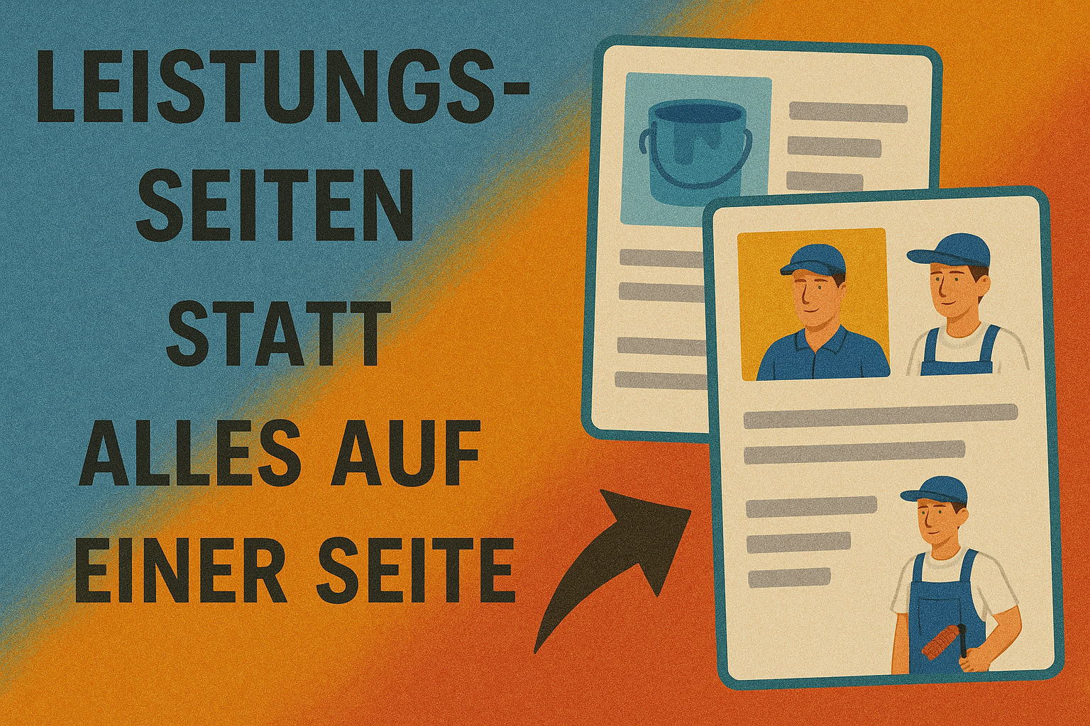 Leistungsseiten für Maler erstellen Leistungsseiten für Maler erstellen