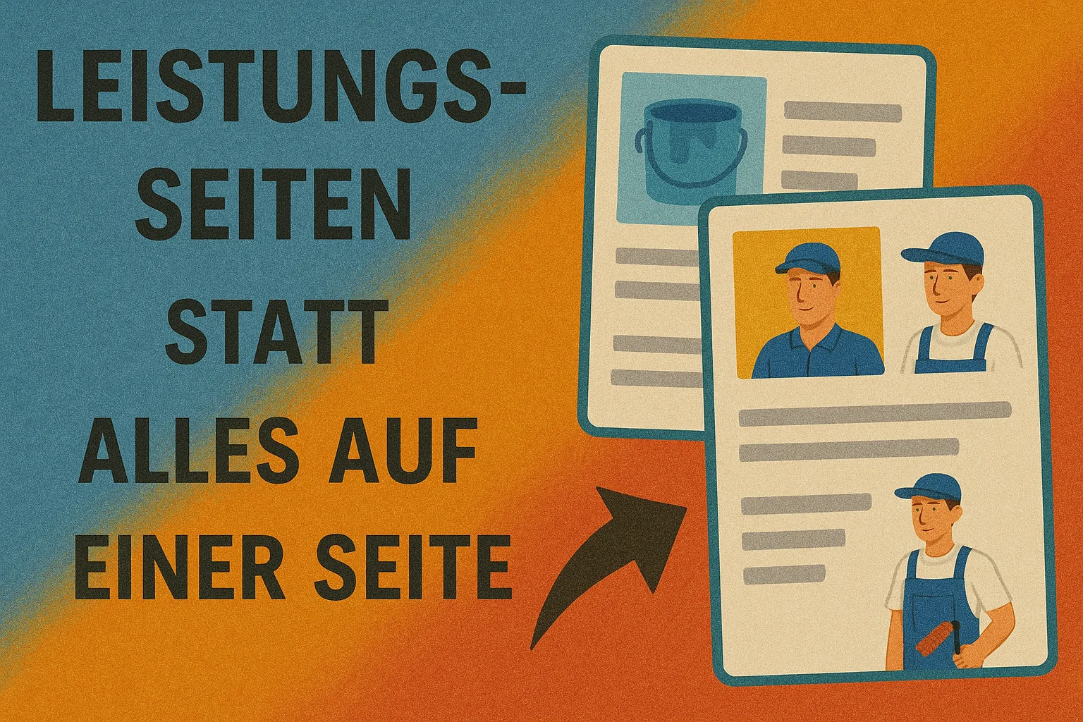 Leistungsseiten für Maler erstellen